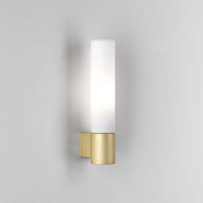 Astro lights bari ip44 bathroom wall light in matt gold p7927 16546 image