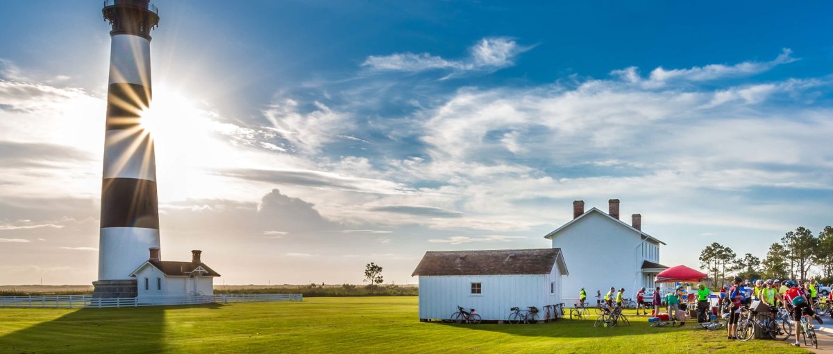 Cycle North Carolina leads riders to popular monuments like Bodie Island Lighthouse