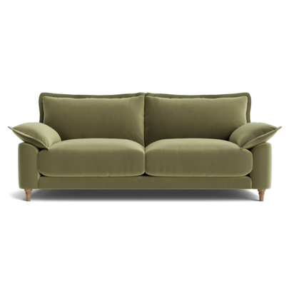 Large Bakewell Sofa in Gardening Glove Green Clever Velvet