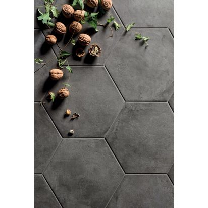 Casablanca black hexagon decorative glazed 860x1280