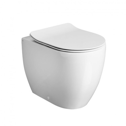 Crosswater Glide II Wall Hung Rimless Gloss White Toilet & Soft Close Seat - 460mm Projection