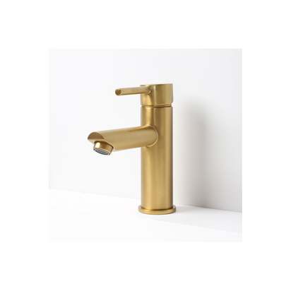 Lusso luxe basin mixer tap brushed gold p1344 8343 image