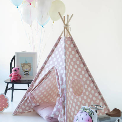 Original kids teepee pink