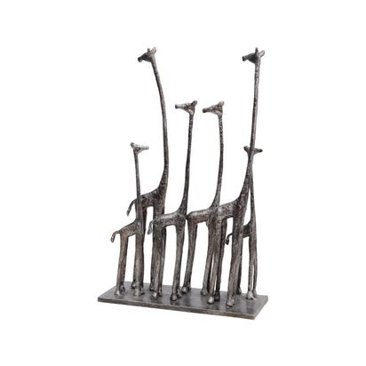 Savanna six giraffes metal sculpture 60769 p