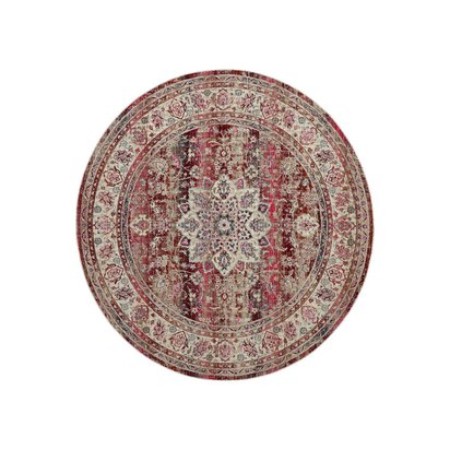 Vintage Keshan VKA01 Red Round 122 x 122cm