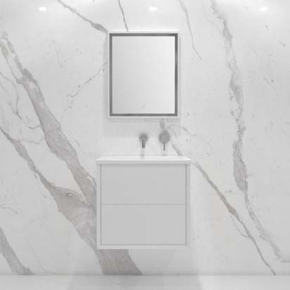 Volini vanity unit with stone basin matte white 600mm p1825 10953 medium